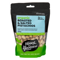 Honest to Goodness Organic Roasted and Salted Pistachios