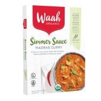 Waah Organic Simmer Sauce Madras Curry