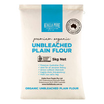 Kialla Organic Unbleached Plain Flour BULK (calico bag)