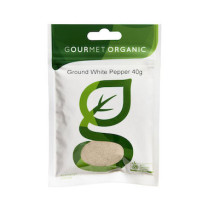 Gourmet Organic Herbs Pepper White Ground