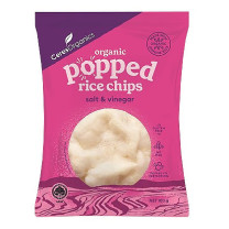 Ceres Organics Popped Rice Chips Salt and Vinegar