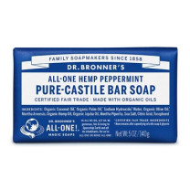 Dr Bronner's Pure-Castile Bar Soap Peppermint