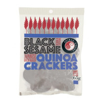 Spiral Foods Rice Crackers Black Sesame Quinoa