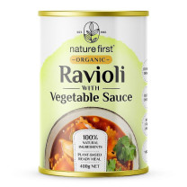 Nature First Ravioli with Vegetable Sauce