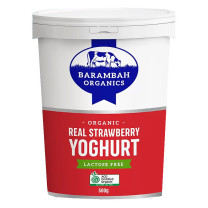 Barambah Organics Real Strawberry Yoghurt Lactose Free