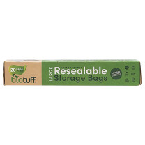 BioTuff Resealable Large Storage Bags 27 x 30cm