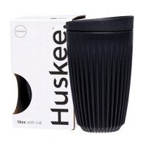Huskee Reusable Coffee Cup Charcoal