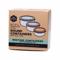 Ever Eco Round Containers Spring Pastels<br>