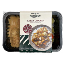 Ready Set Organic Satay Chicken Meatballs with Steamed Rice