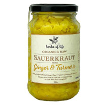 Herbs of Life Sauerkraut with Ginger and Turmeric