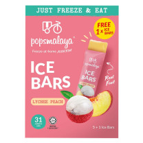 Pops Malaya Sobet Bars - Freeze at Home - Lychee and Peach