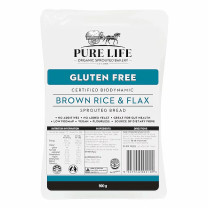 Pure Life Sprouted Brown Rice and Flax Bread