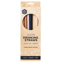 Ever Eco Straight Silicone Straws - Golden Hour Collection