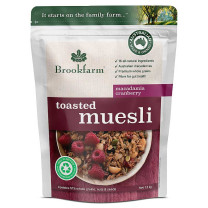 Brookfarm Toasted Muesli with Macadamia Cranberry