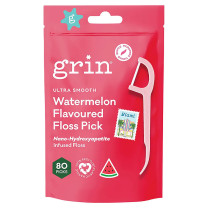 Grin Ultra Smooth Floss Picks Watermelon Flavoured
